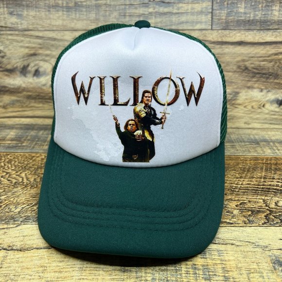 Willow Mens Trucker Hat Green Snapback 1988 Fantasy Adventure Movie Cult Classic - Picture 2 of 8